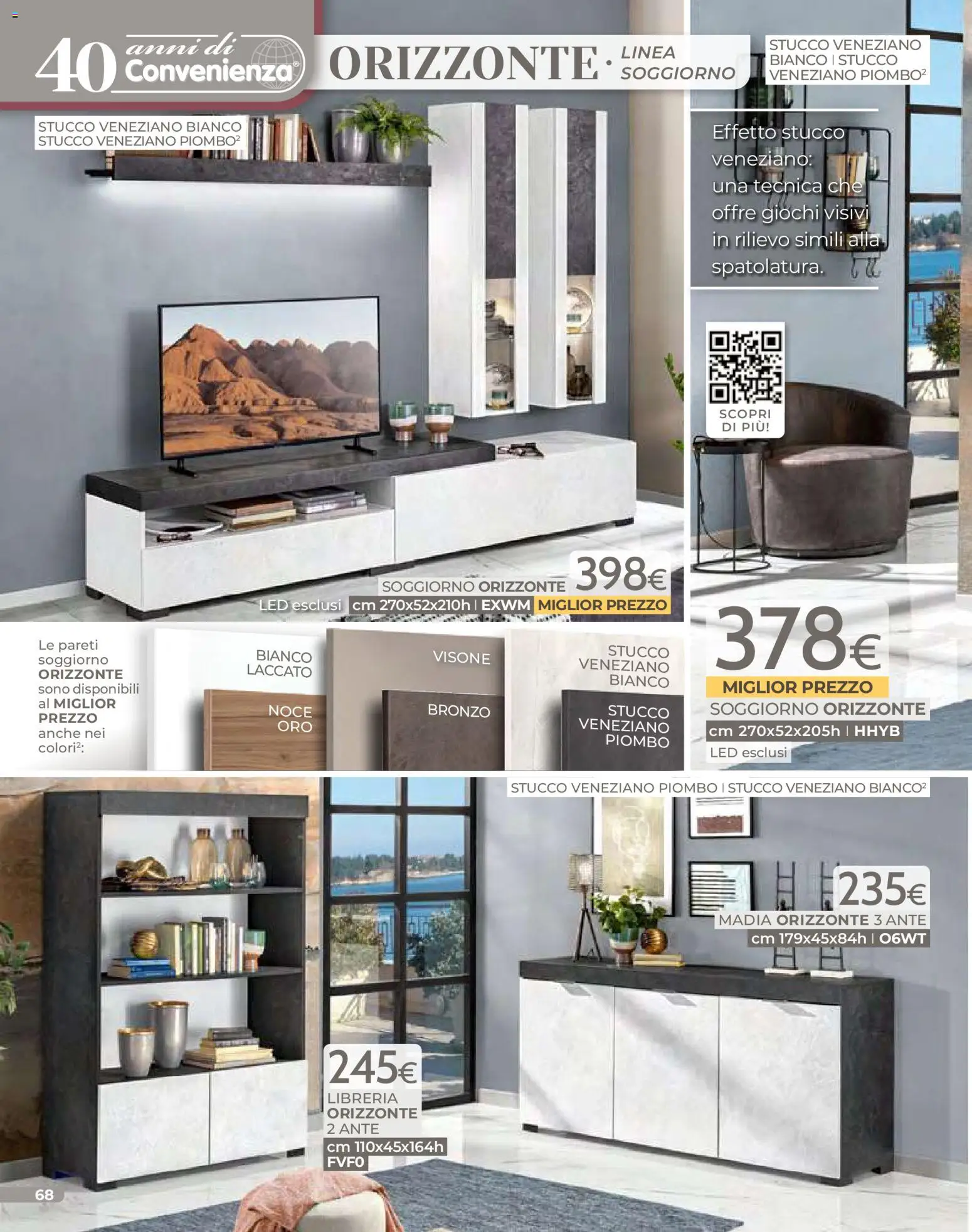 Volantino Mondo Convenienza del 01.01.2026 | Pagina: 70 | Prodotti: Stucco, Libreria