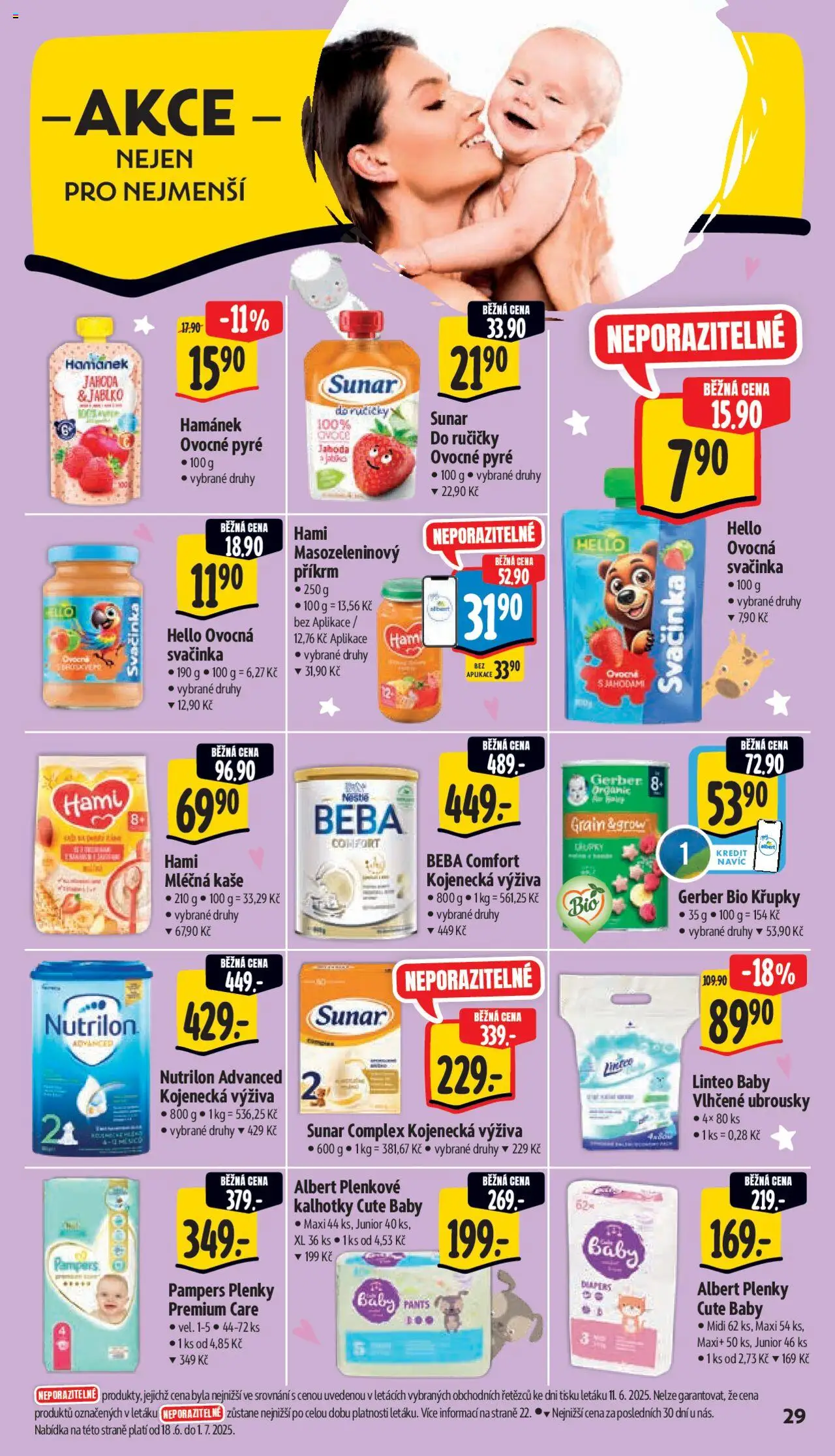 Albert leták - Supermarket od 18.06.2025 | Strana: 37 | Produkty: Kalhotky, Příkrm, Pants, Plenkové kalhotky