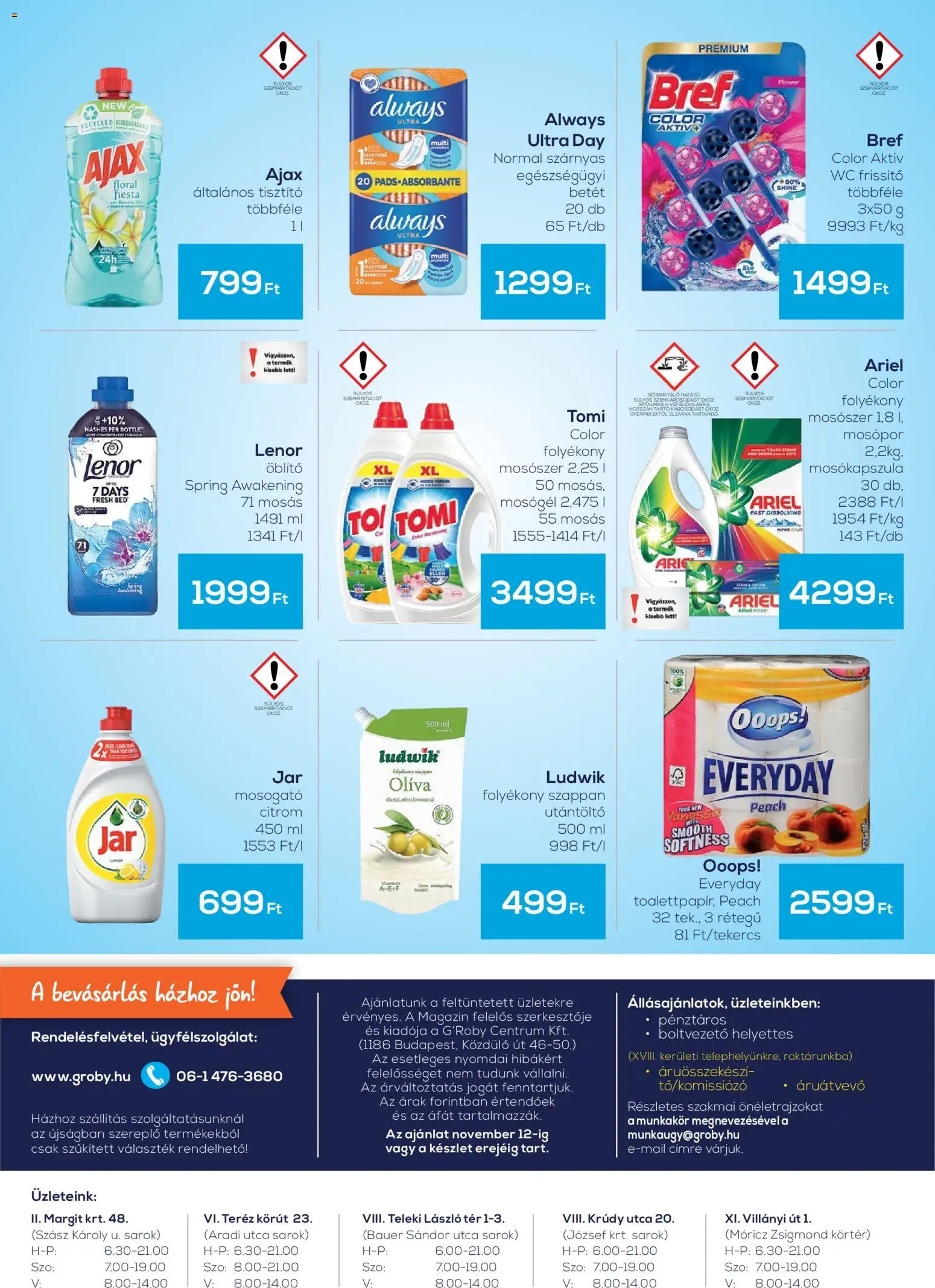 G'Roby akciós ujság - amely érvényes a következő dátumtól: 30.10.2025 | Oldal: 4 | Termékek: Folyékony szappan, Mosókapszula, Mosószer, Citrom