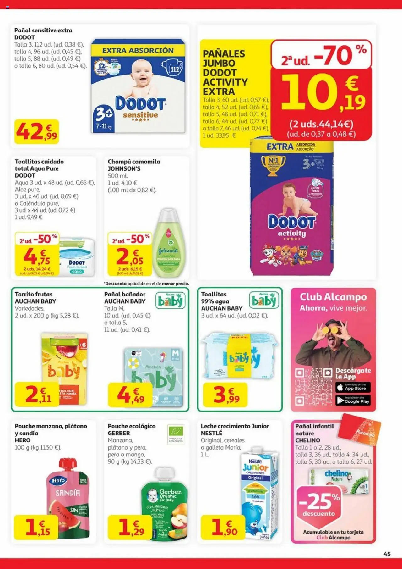 Alcampo - Canarias │ válido desde el 14.08.2025 | Página: 45 | Productos: Champú, Cereales, Manzana, Sandía