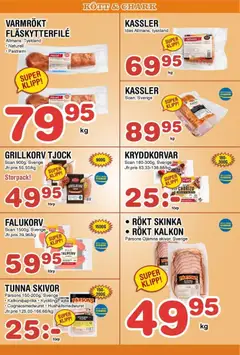 Nya Pulsen - erbjudanden - Förhandsvisning av reklamblad från butik Nya Pulsen aktuell från 24.11.2025 | Sida: 5 | Produkter: Falukorv, Fläskytterfilé, Skinka, Kalkon