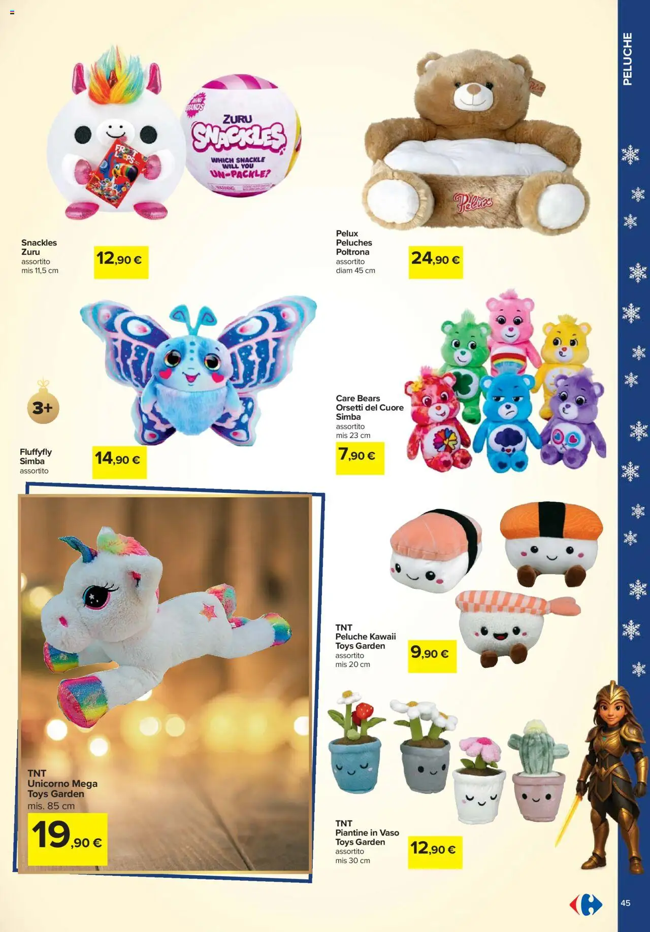 Volantino Carrefour del 24.10.2025 | Pagina: 45 | Prodotti: Peluche, Poltrona, Vaso