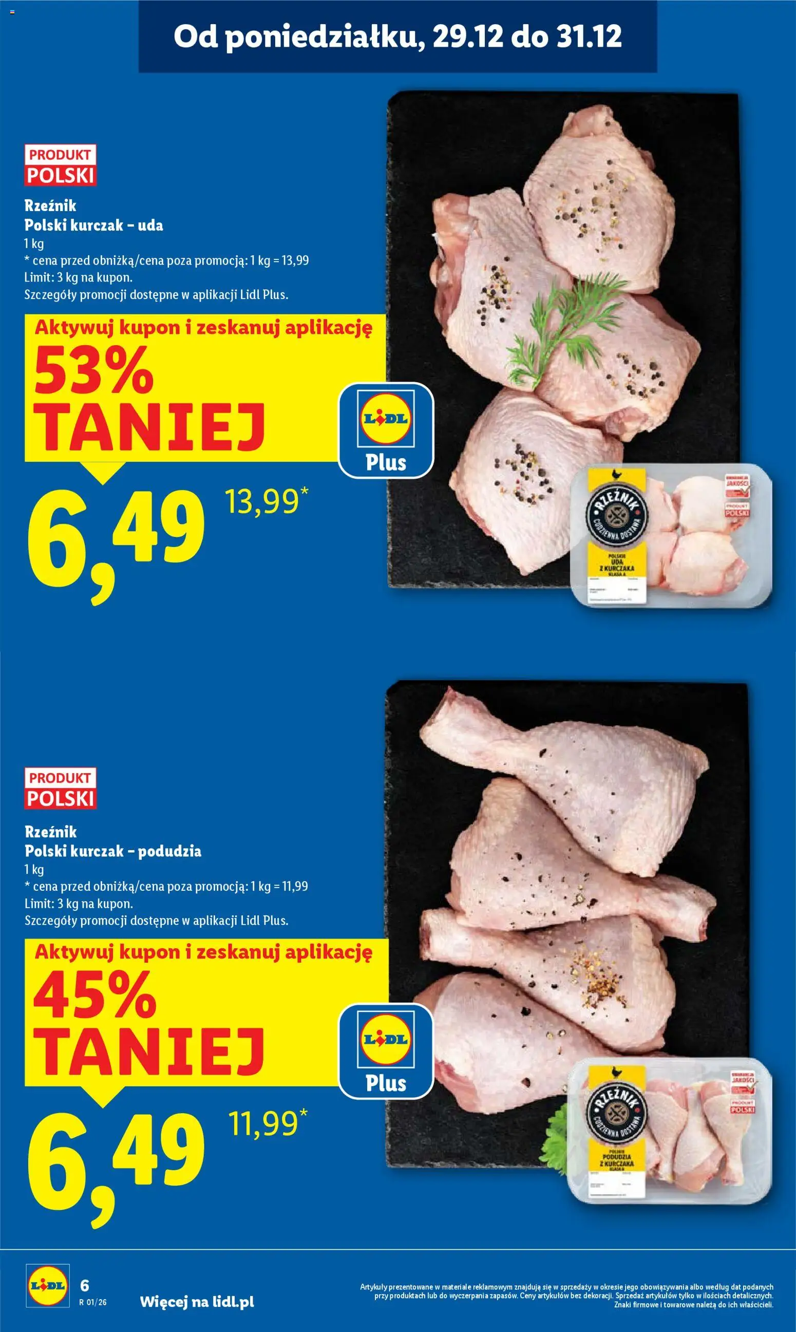 Lidl Gazetka od 29.12.2025 | Strona: 6 | Produkty: Kurczak