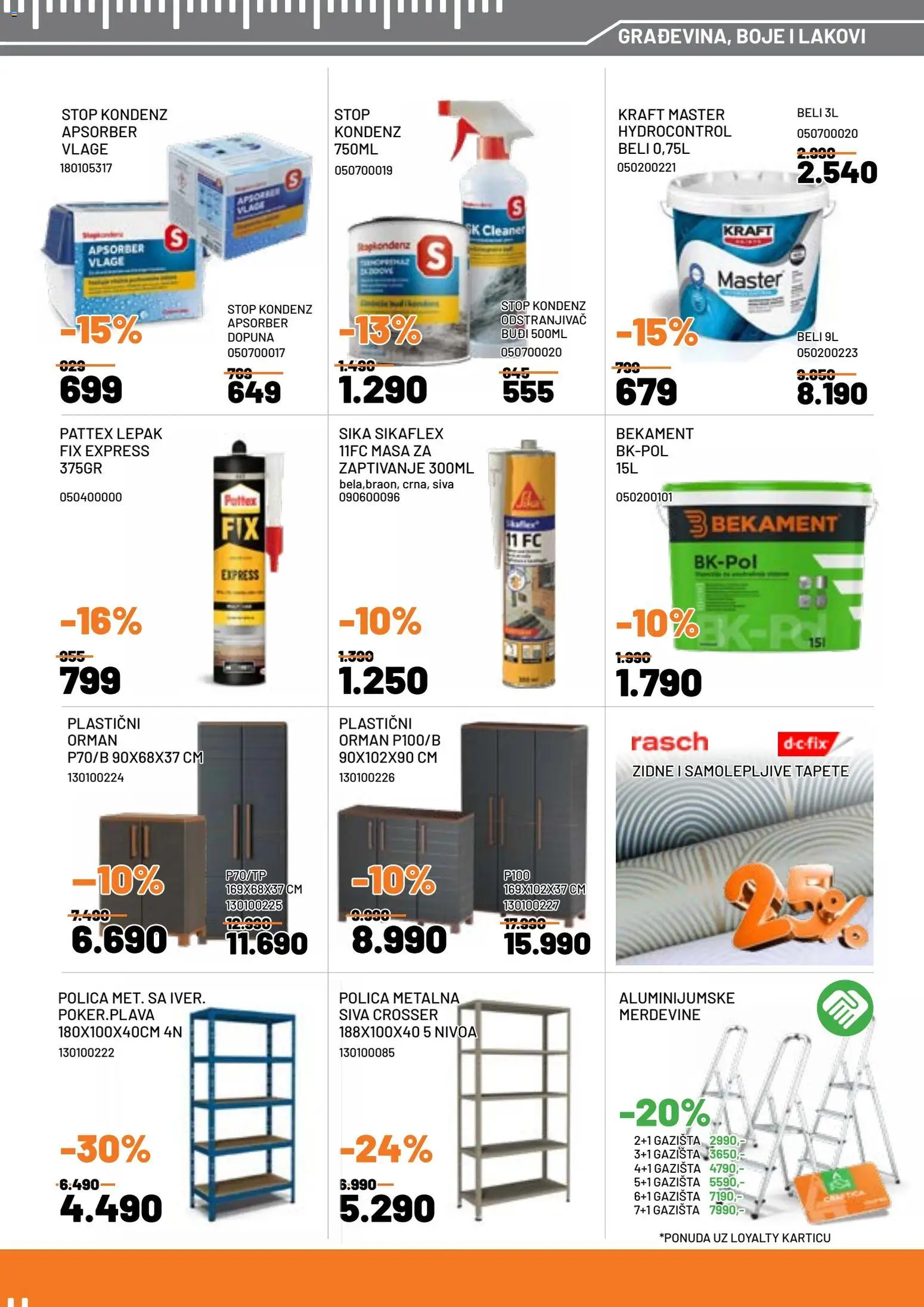 Crafter katalog - važi od 05.01.2026 | Strana: 11 | Proizvode: Orman, Polica, Merdevine