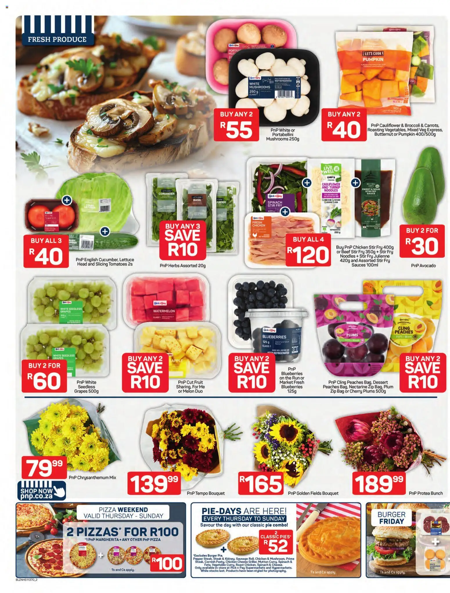 New Pick n Pay catalogue – valid from 23.02.2026 | Page: 6 | Products: Bag, Buns, Tomatoes, Noodles