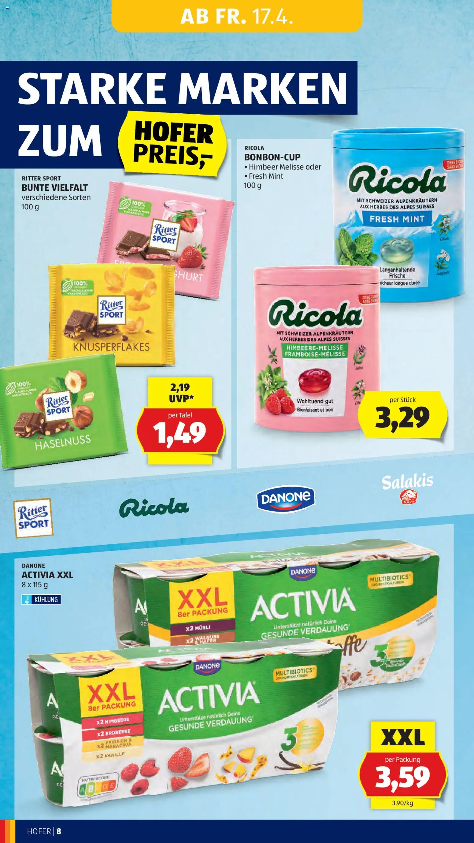 Hofer Flugblatt gültig ab 20.04.2026 | Seite: 10 | Produkte: Pfirsich, Himbeere