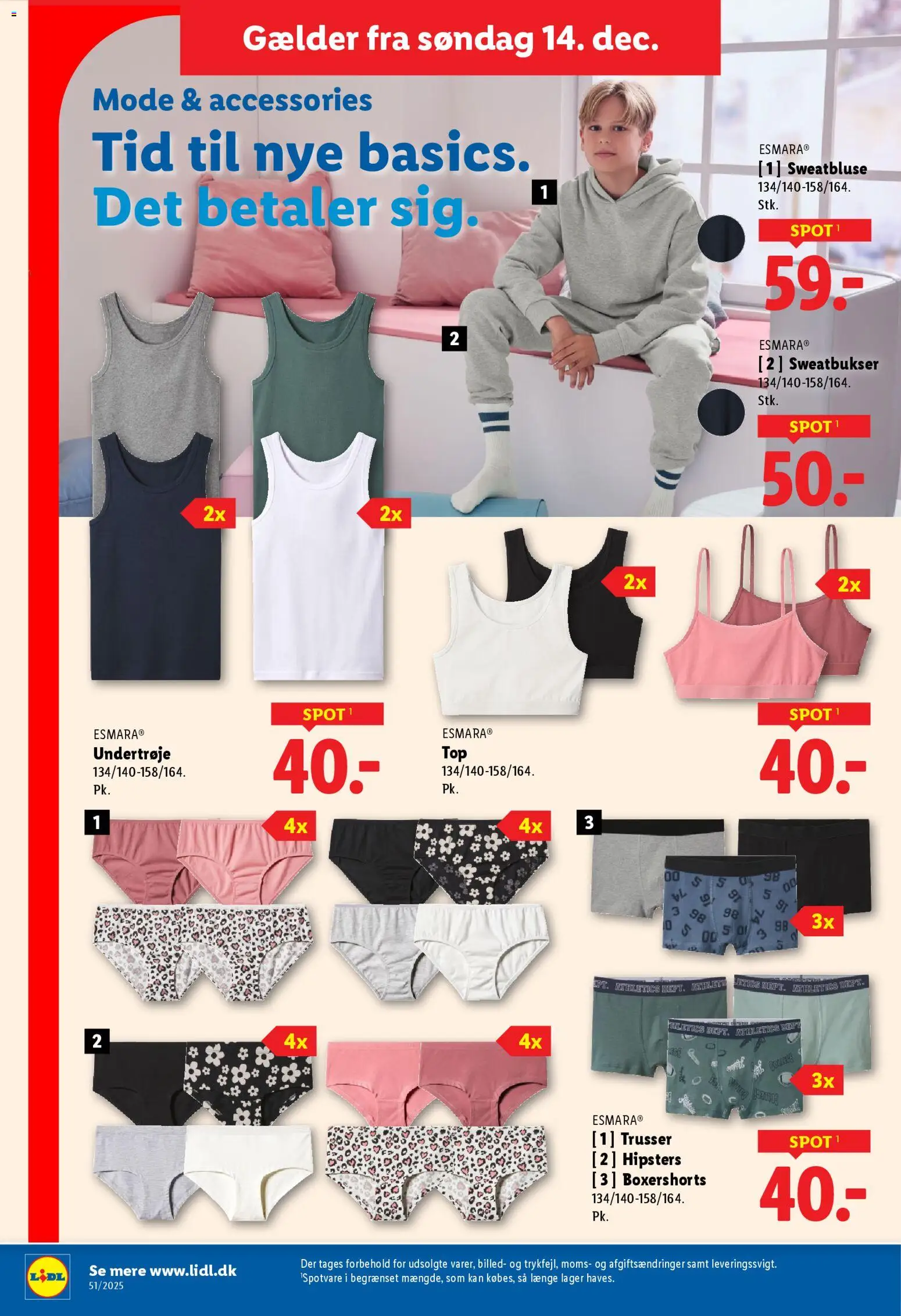 Lidl tilbudsavis – gyldig fra 10.12.2025 | Side: 35 | Produkter: Trusser, Søm, Sweatbukser