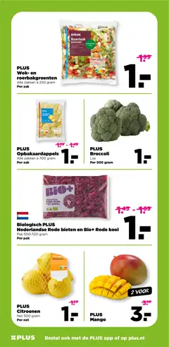 Biologisch PLUS Nederlandse Rode bieten en Bio+ Rode kool, Pak 500-520 gram Per pak - Voorbeeld van een folder van Plus, geldig van 07.01.2026 | Pagina: 3