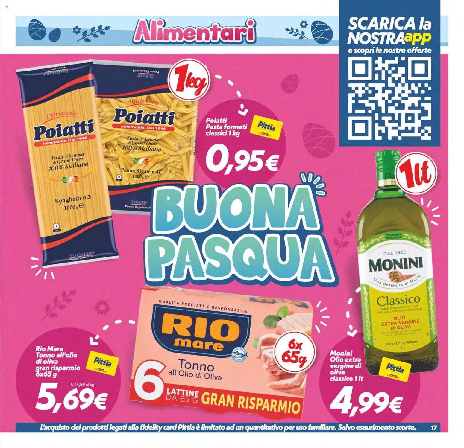 Volantino SuperConveniente del 27.03.2026 | Pagina: 17 | Prodotti: Olio, Pasta, Olio extra vergine, Penne