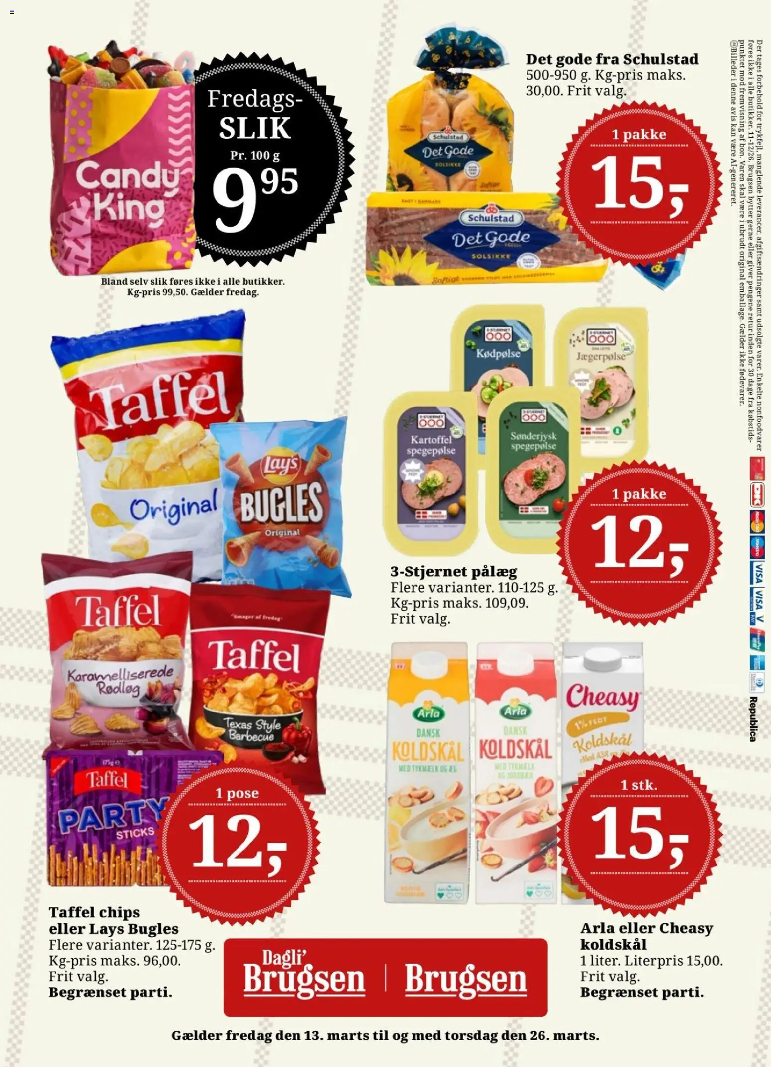 Dagli'Brugsen tilbudsavis – gyldig fra 13.03.2026 | Side: 21 | Produkter: Æg, Koldskål, Chips, Rødløg