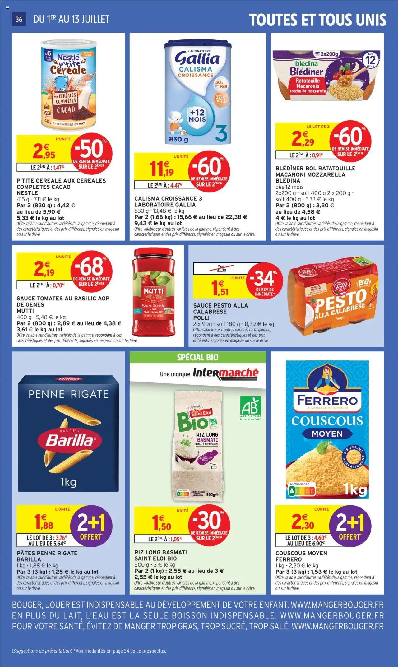  | Page: 38 | Produits: Bol, Riz, Céréales, Pâtes