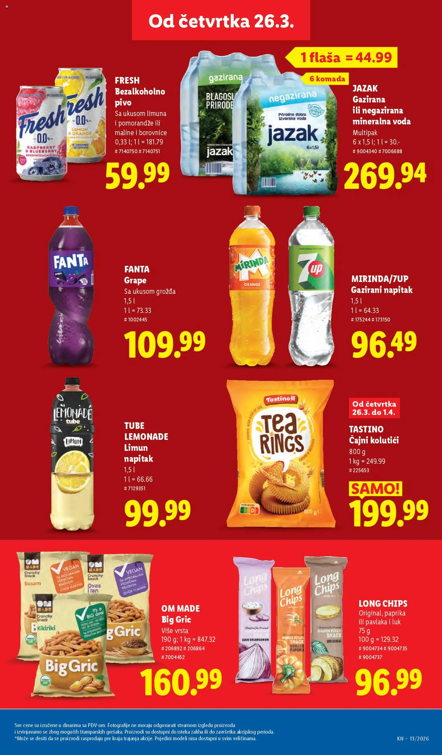 Lidl katalog - važi od 26.03.2026 | Strana: 35 | Proizvode: Paprika, Kikiriki, Mineralna voda, Limun