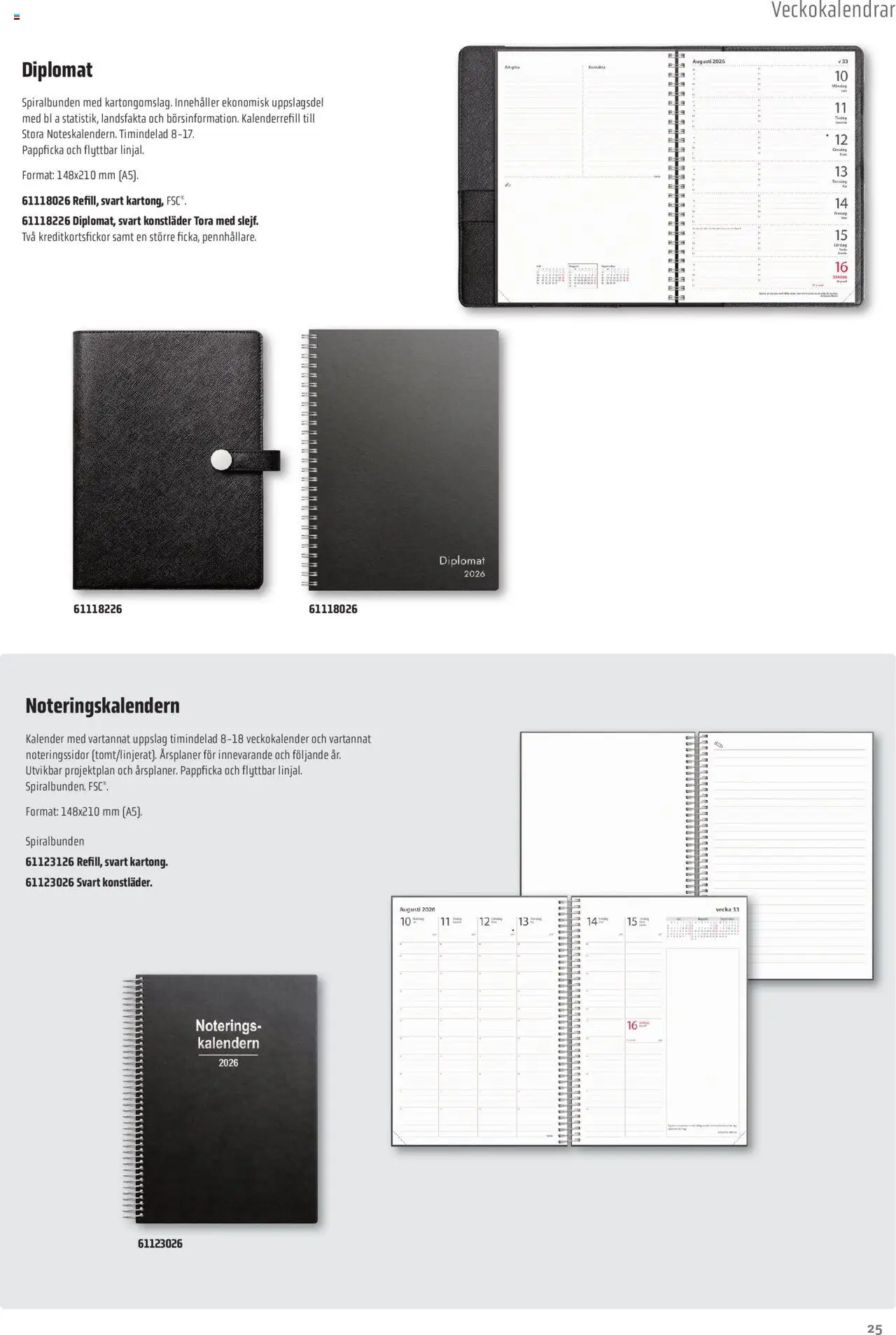 Office Depot reklamblad aktuell från 08.09.2025 | Sida: 25 | Produkter: Kalender