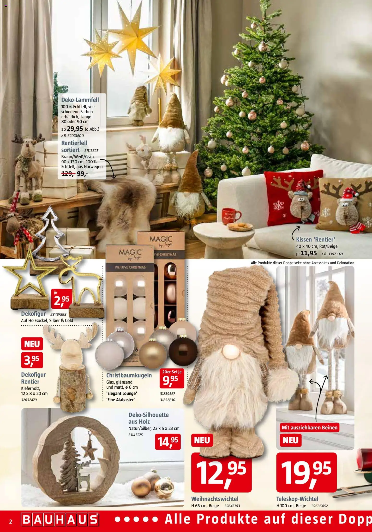 Bauhaus Prospekt 	 – gültig ab 01.11.2025 | Seite: 2 | Produkte: Kissen