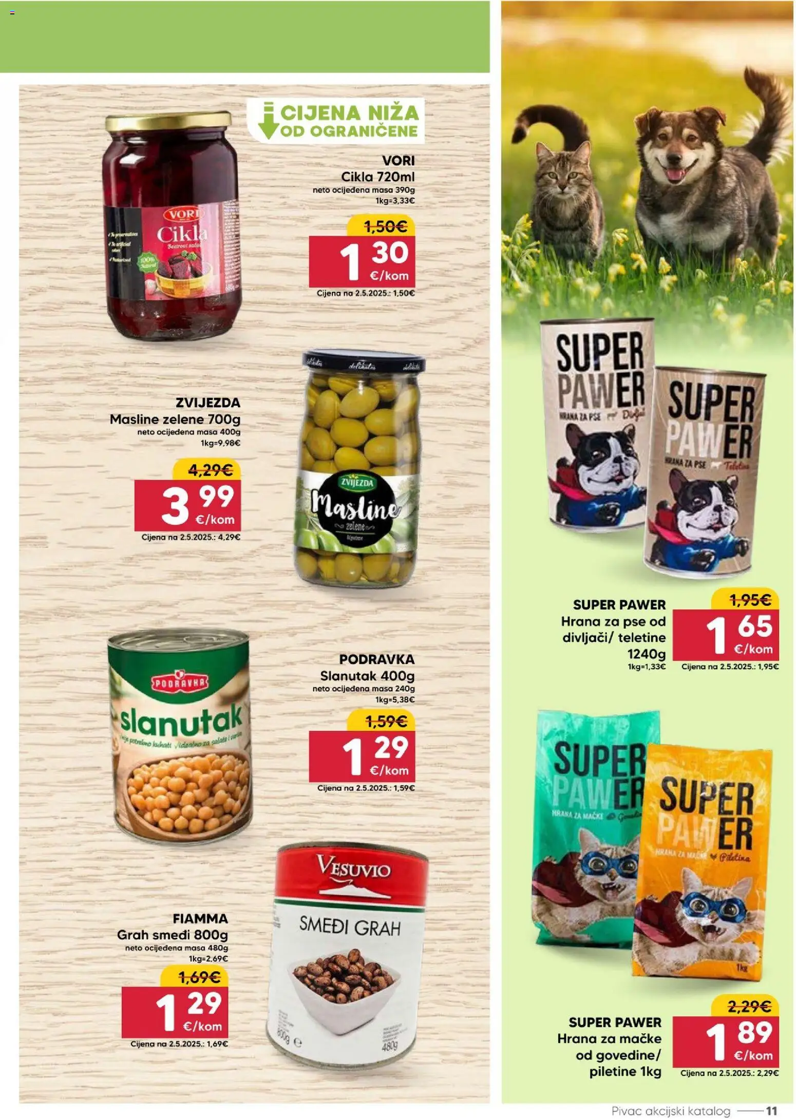 Pivac katalog | vrijedi od 16.03.2026 | Stranica: 11 | Proizvodi: Podravka, Hrana za pse, Hrana za mačke, Cikla