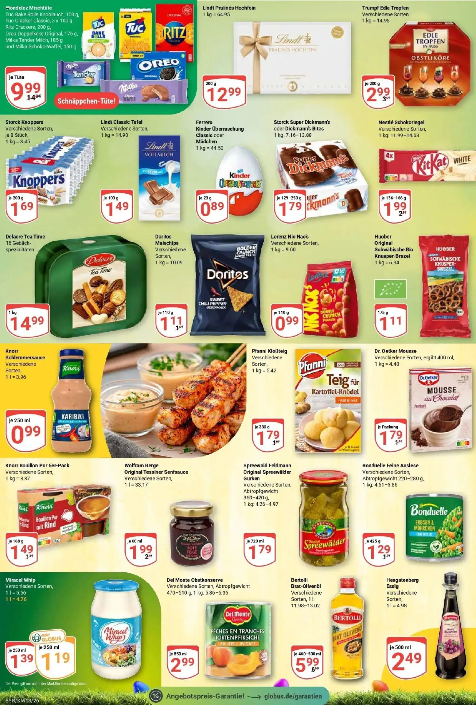 Globus prospekt Eschborn	 – gültig ab 23.03.2026 | Seite: 13 | Produkte: Essig, Miracel whip, Chili, Knoppers