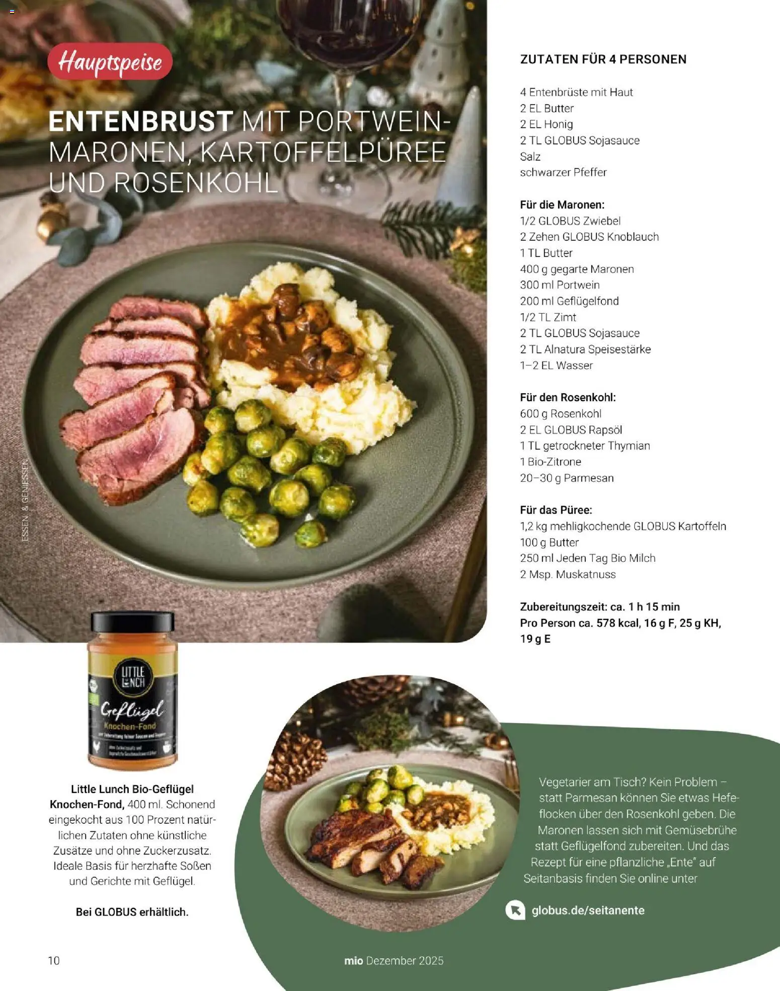 Globus Mio Magazin – gültig ab 01.12.2025 | Seite: 10 | Produkte: Rapsöl, Wasser, Salz, Pfeffer