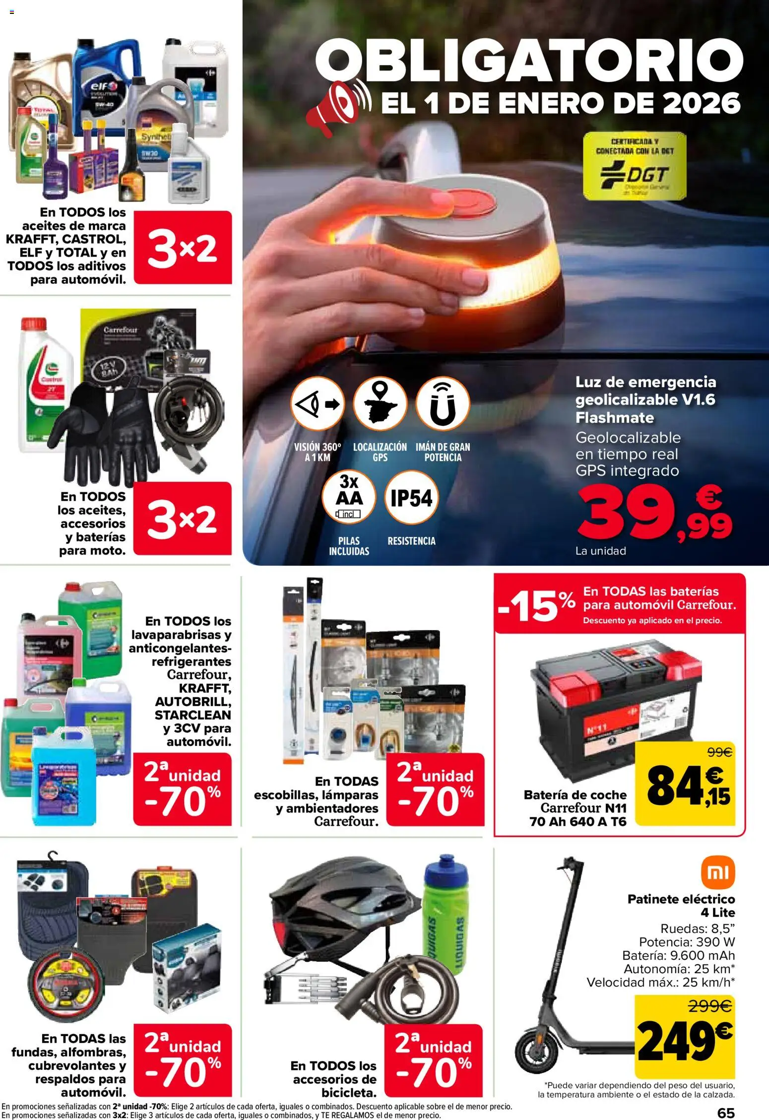 Carrefour folleto │ válido desde el 28.10.2025 | Página: 71 | Productos: Patinete, Té, Peso, Batería