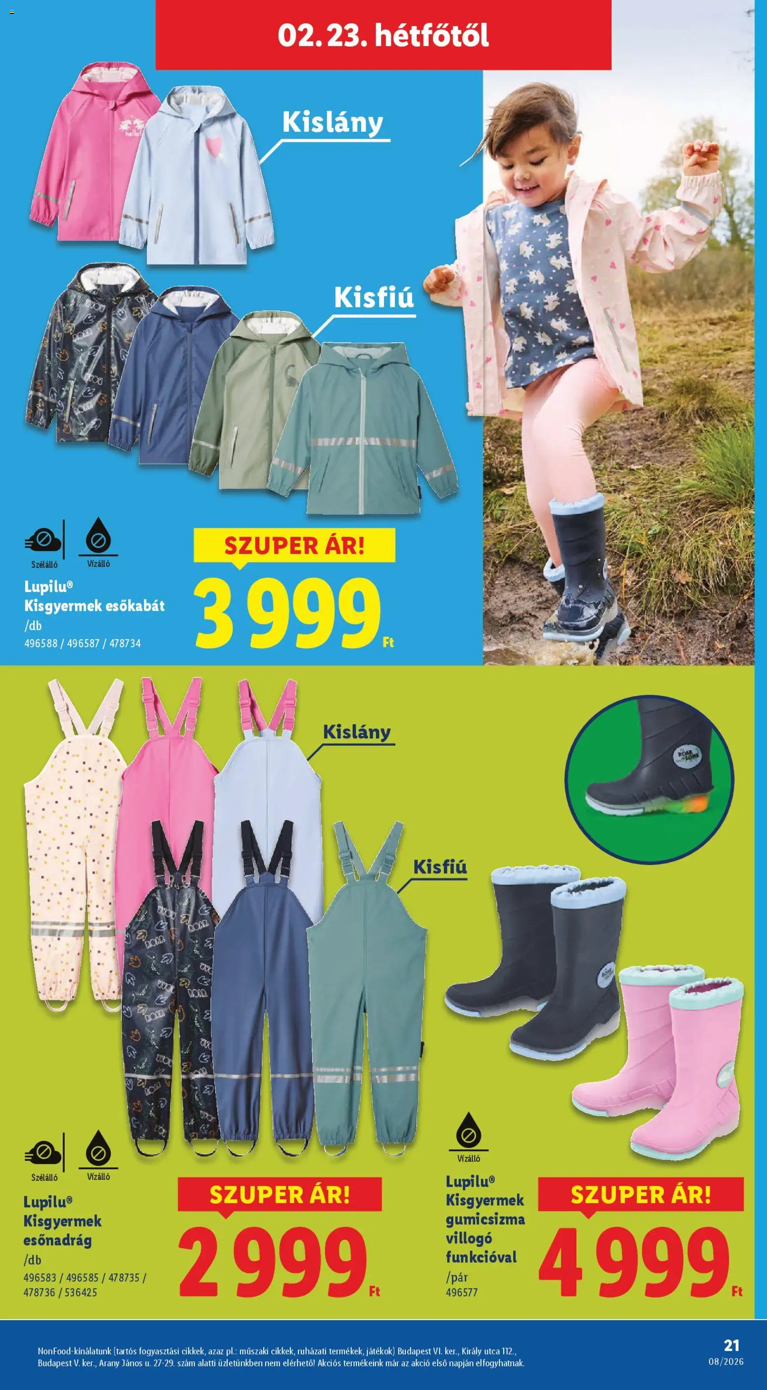 Lidl akciós ujság - amely érvényes a következő dátumtól: 19.02.2026 | Oldal: 21