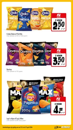 Jumbo folder week 16 - Voorbeeld van een folder van Jumbo, geldig van 15.04.2026 | Pagina: 34 | Producten: Tas, Chips, Tortilla, Doritos