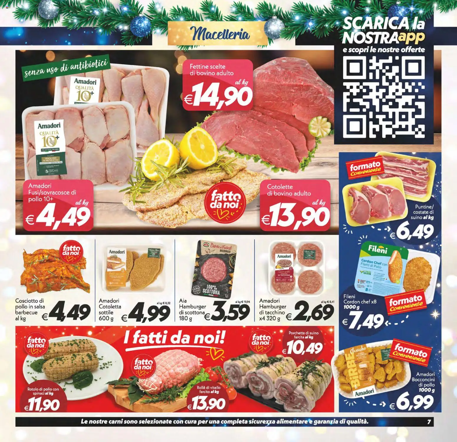 Volantino SuperConveniente del 27.12.2025 | Pagina: 7 | Prodotti: Bovino, Pollo, Spinaci, Vitello