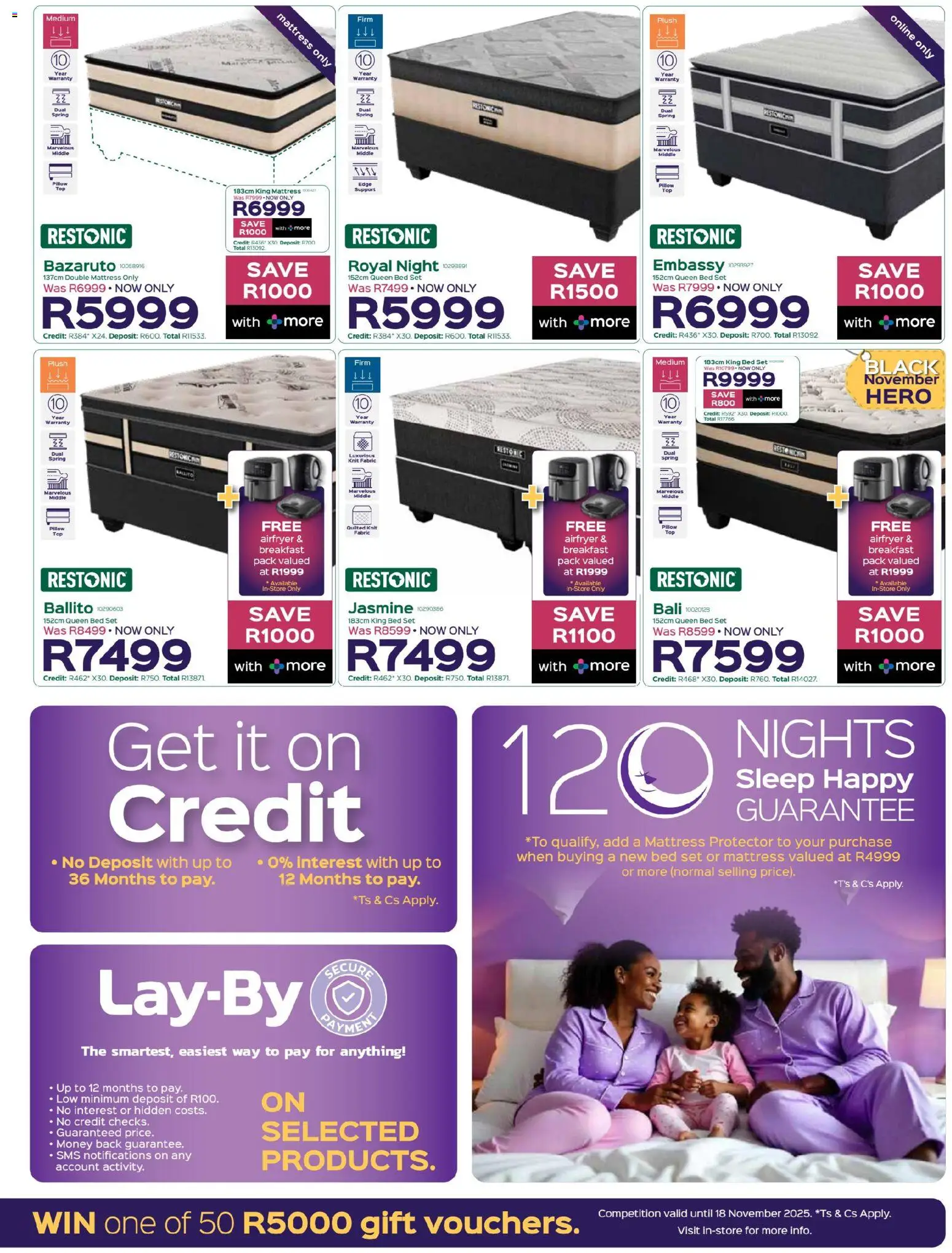New Sleepmasters catalogue – valid from 10.11.2025 | Page: 5 | Products: Queen bed, King bed, Mattress, Pillow