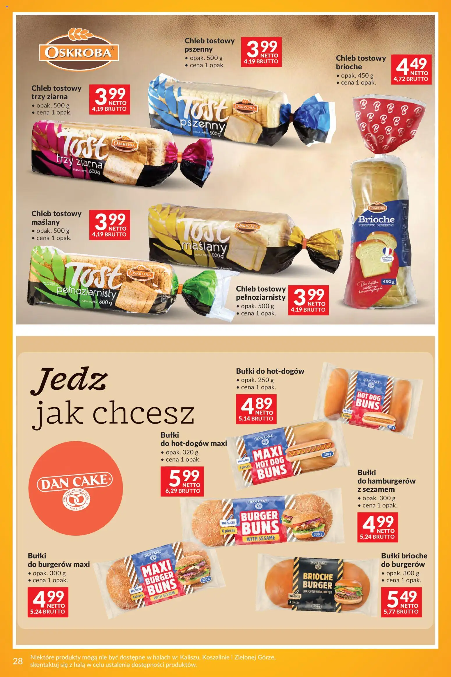 Makro gazetka - Markowe Inspiracje Maja od 28.04.2026 | Strona: 26 | Produkty: Pieczywo, Chleb tostowy, Chleb