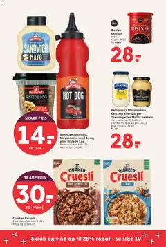 Spar tilbudsavis – gyldig fra 12.09.2025 | Side: 15 | Produkter: Rosiner, Løg, Dressing, Sennep