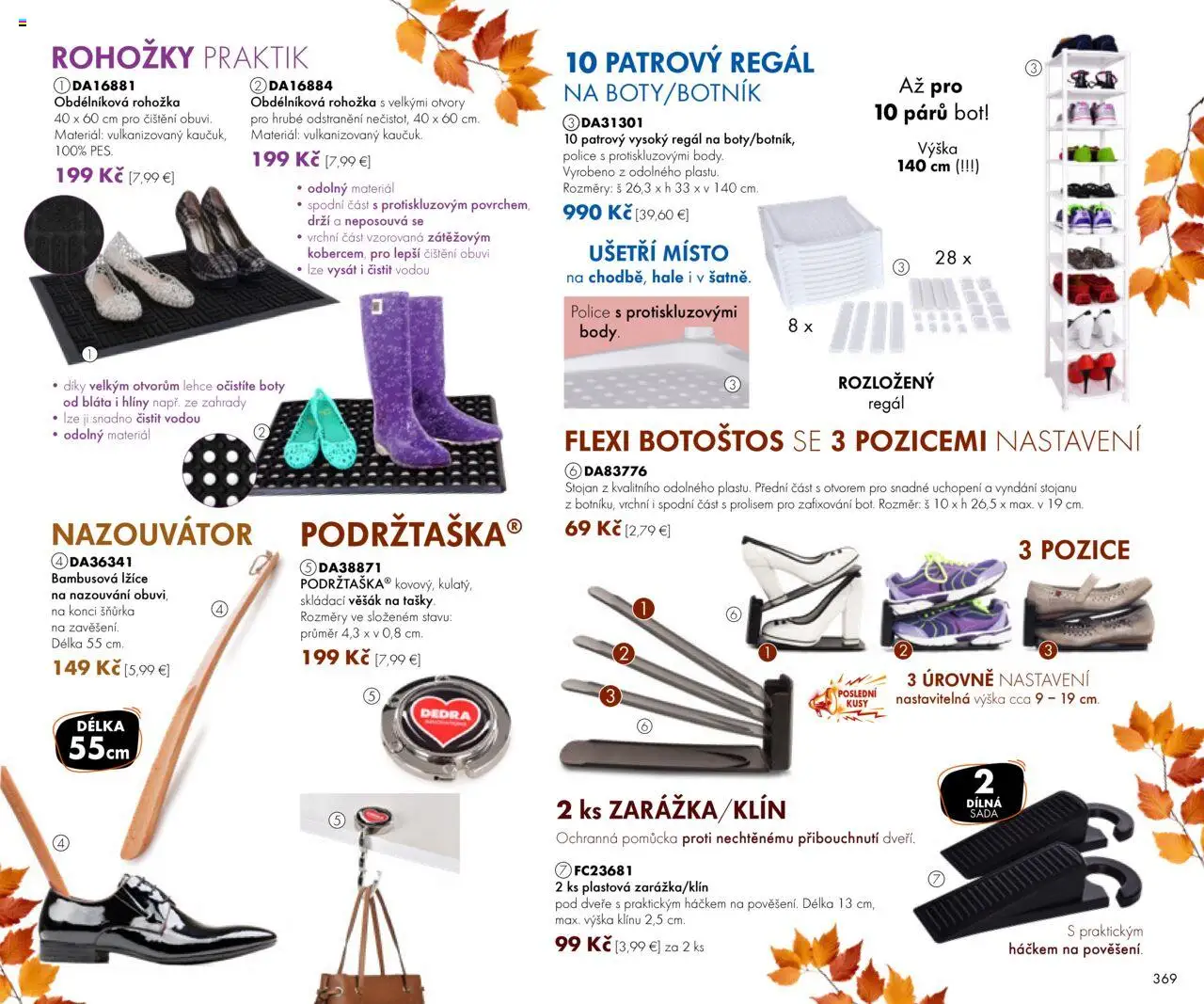 Dedra Katalog september 2025 │ platný od 01.09.2025 | Strana: 60 | Produkty: Rohožka, Regál, Police, Dvere