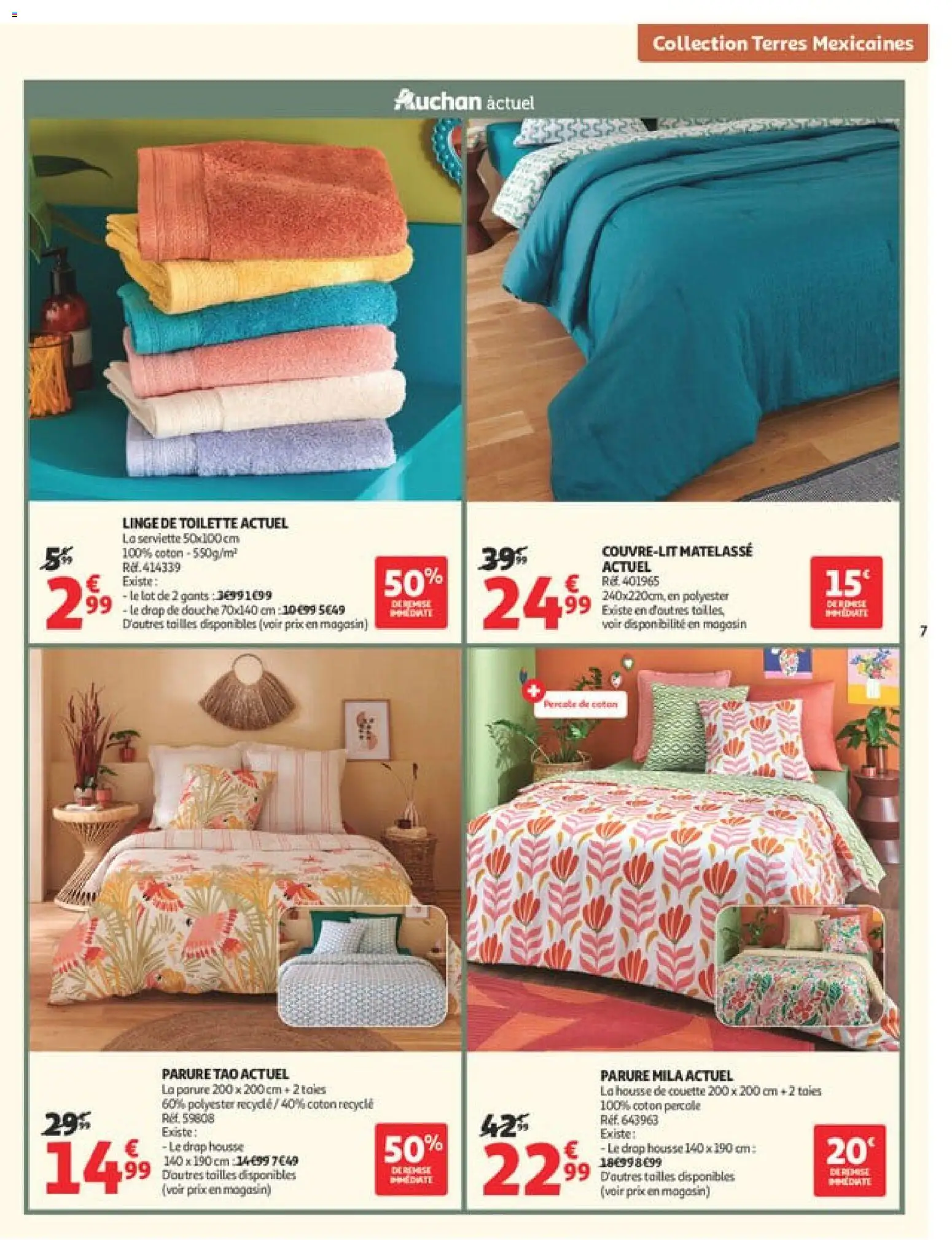 {H1} | Page: 7 | Produits: Housse de couette, Douche, Couette, Gants