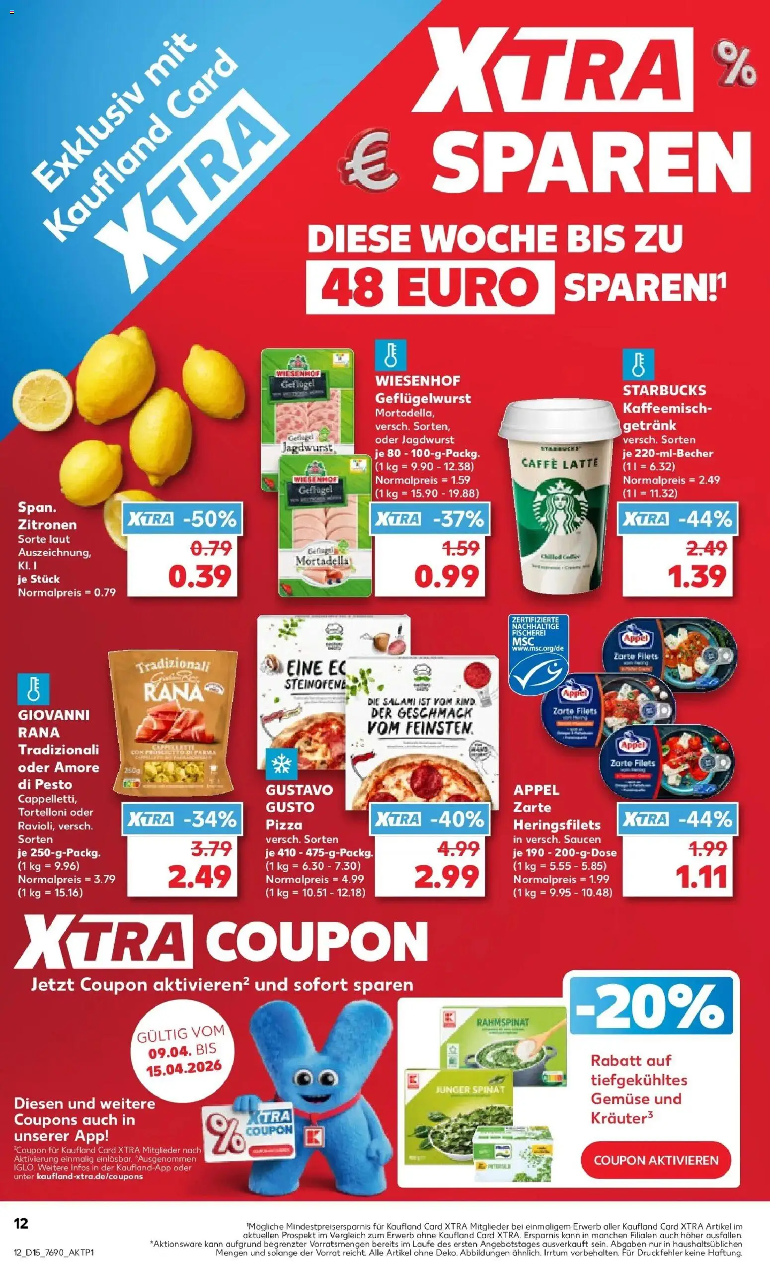 Kaufland Prospekt Konstanz	 – gültig ab 07.04.2026 | Seite: 24 | Produkte: Starbucks, Gemüse, Salami, Zitronen