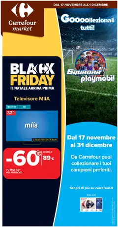 Anteprima del volantino Carrefour	Market catalogo valido a partire dal 17.11.2025