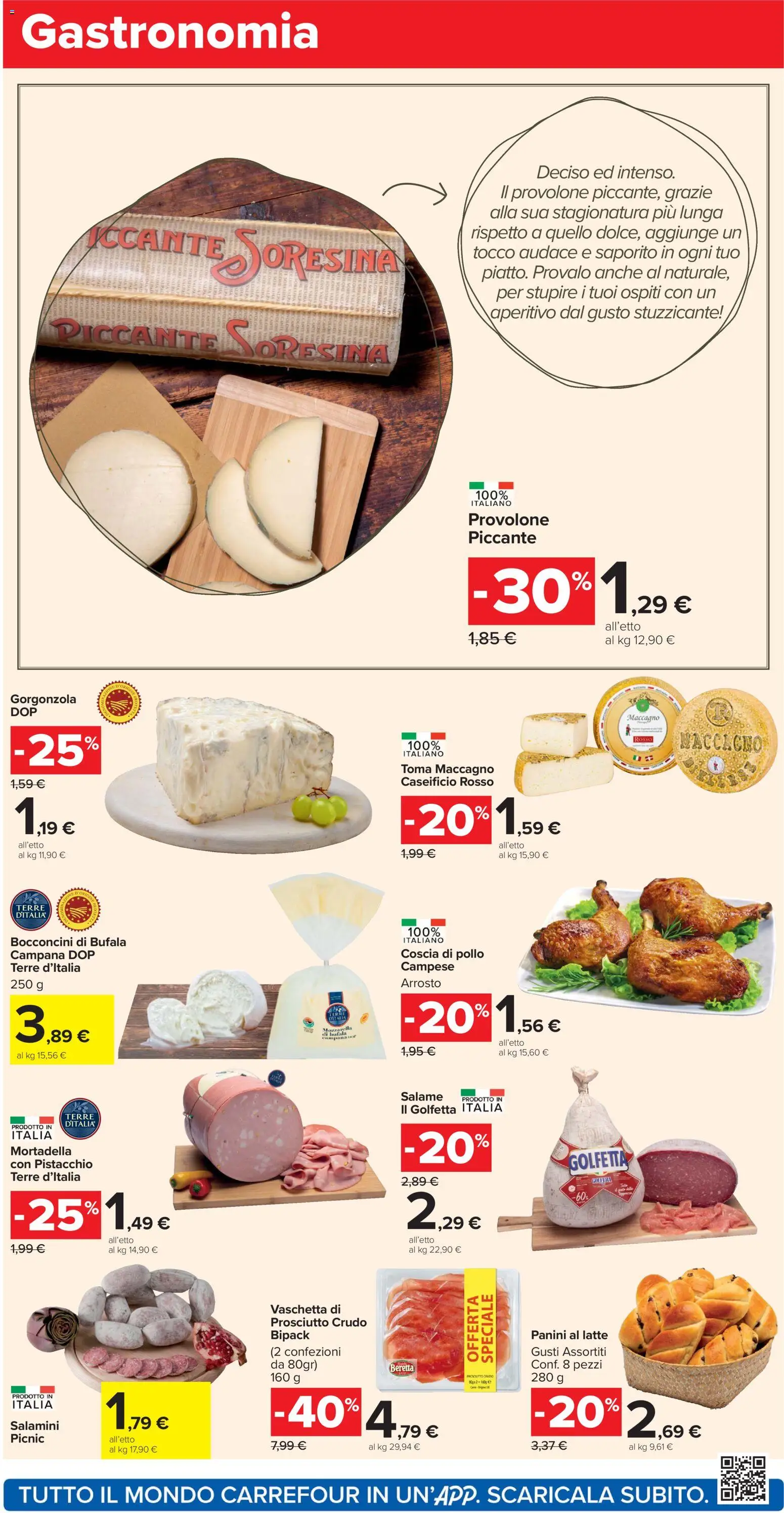 Volantino Carrefour del 04.11.2025 | Pagina: 6 | Prodotti: Arrosto, Provolone, Salame, Pollo