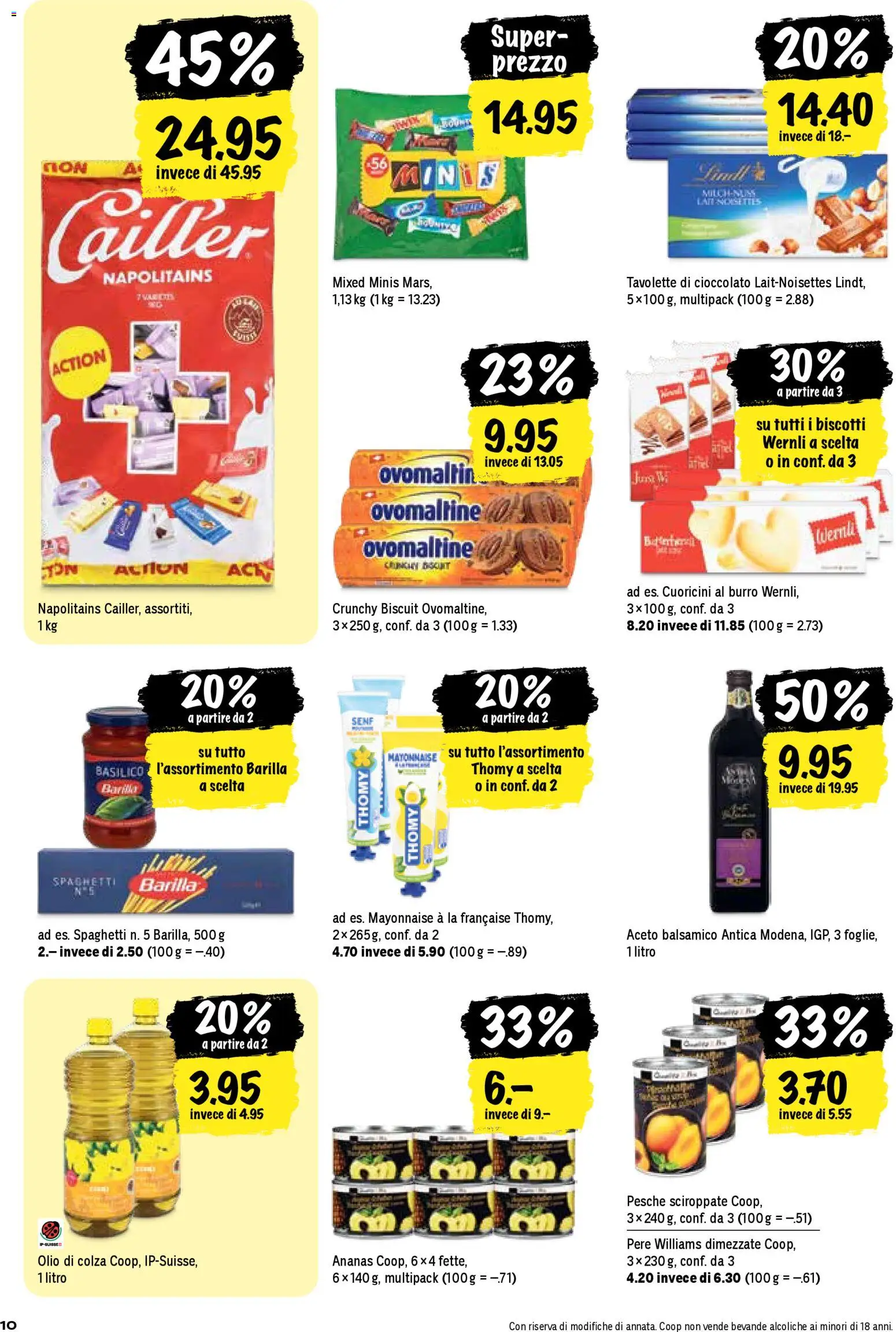 Coop aktionen IT – gültig ab 23.04.2026 | Seite: 10 | Produkte: Barilla, Balsamico, Mars, Butter
