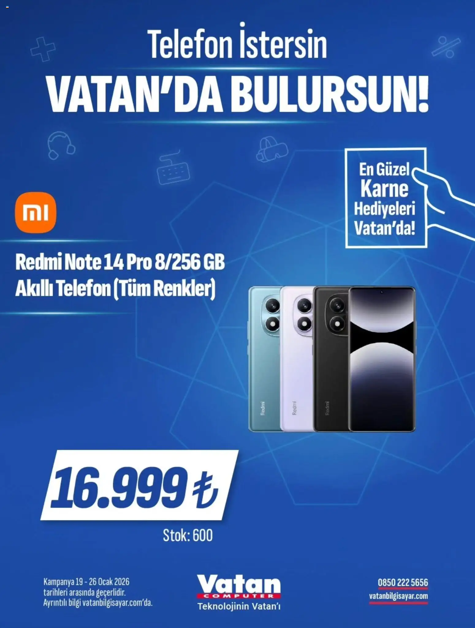 Vatan Bilgisayar İndirim - 19.01.2026 tarihinden itibaren geçerlidir | Sayfa: 15 | Ürünler: Telefon, Akıllı telefon, Ocak