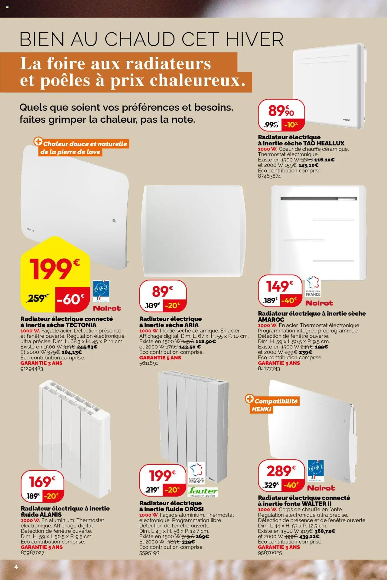 {H1} | Page: 4 | Produits: Radiateur