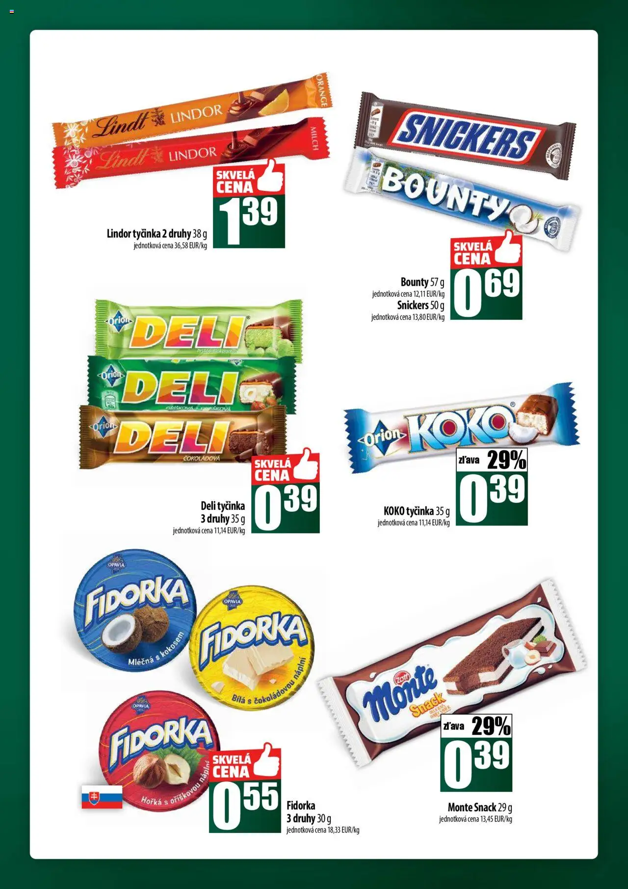 Nové COOP Jednota akcie – leták je platný od 16.10.2025 | Strana: 37 | Produkty: Lindor, Lindt