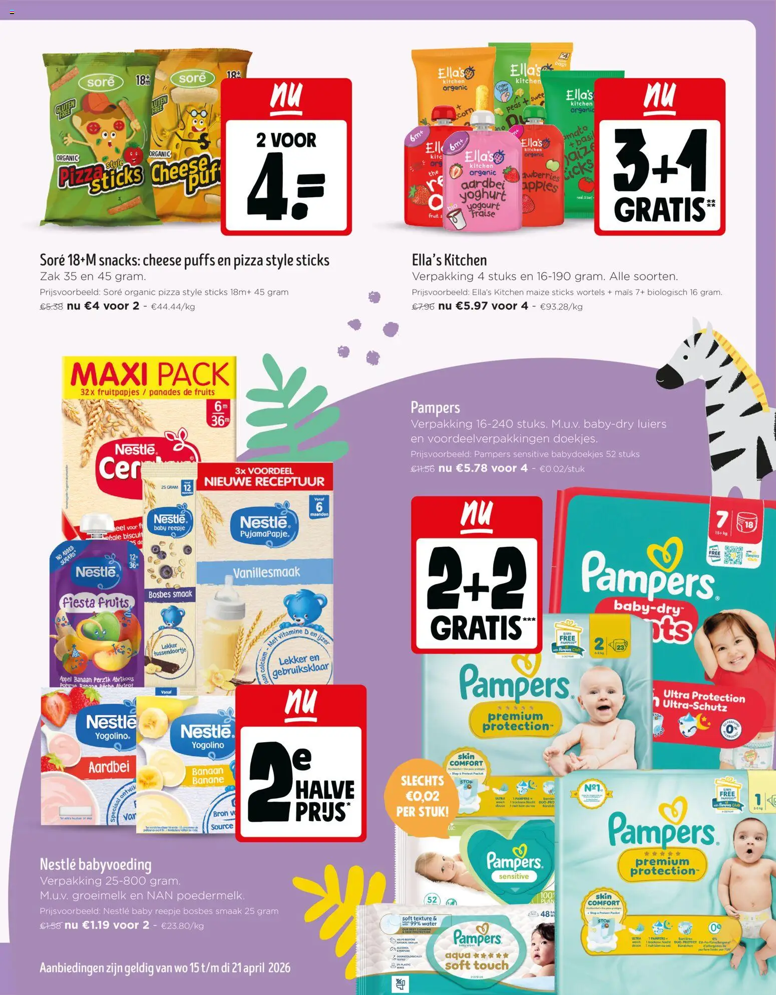 {H1} | Pagina: 7 | Producten: Babydoekjes, Appel, Abrikoos, Aardbei