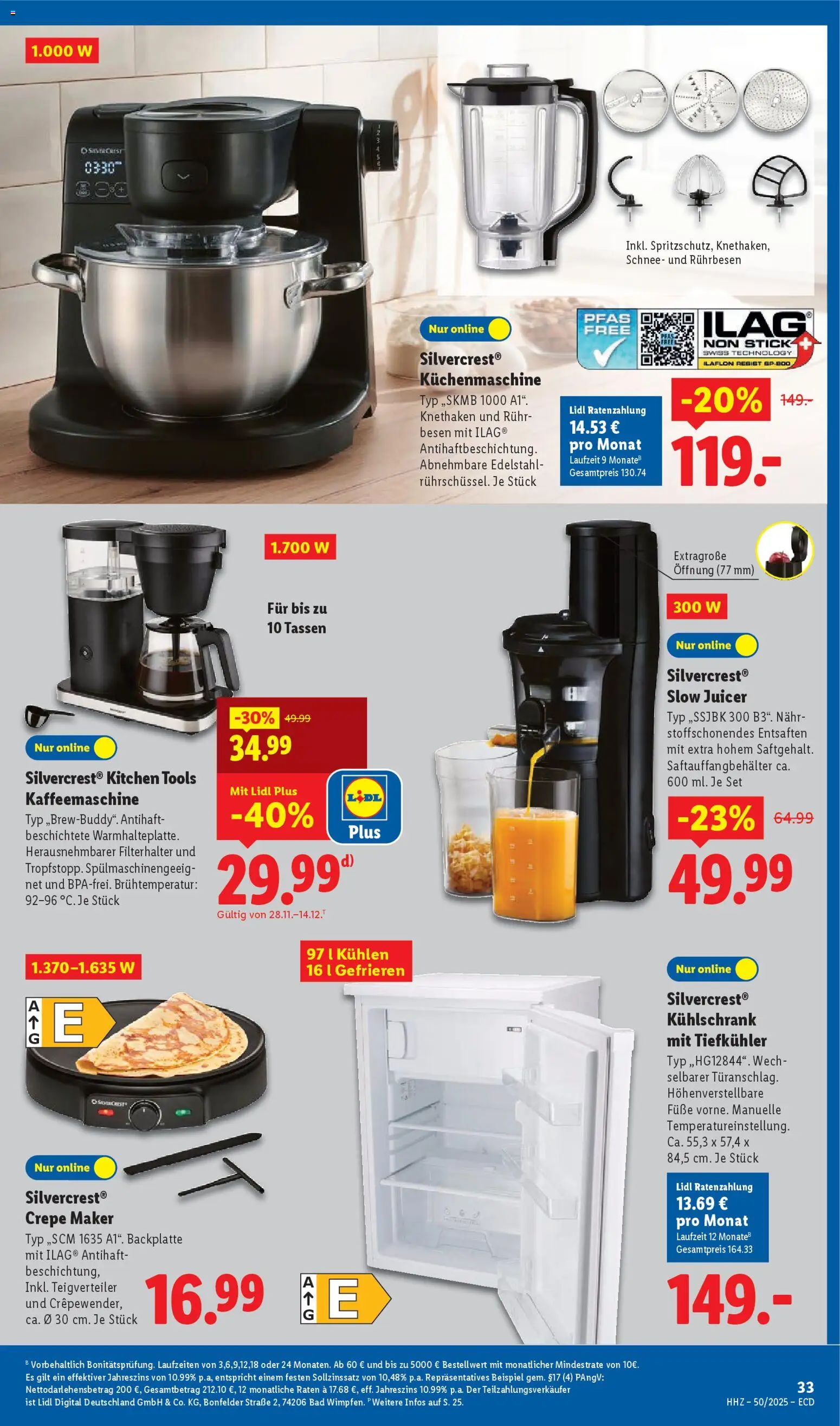 Lidl - Prospekt – gültig ab 08.12.2025 | Seite: 7 | Produkte: Kaffeemaschine, Rührbesen, Bad, Kühlschrank