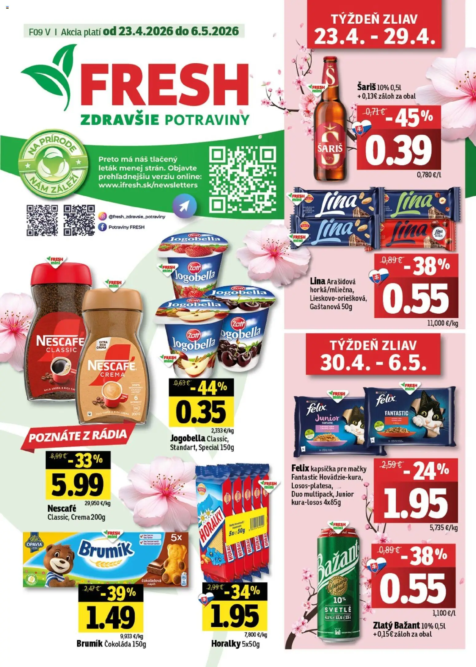 Nové Fresh akcie – leták je platný od 23.04.2026 | Strana: 1