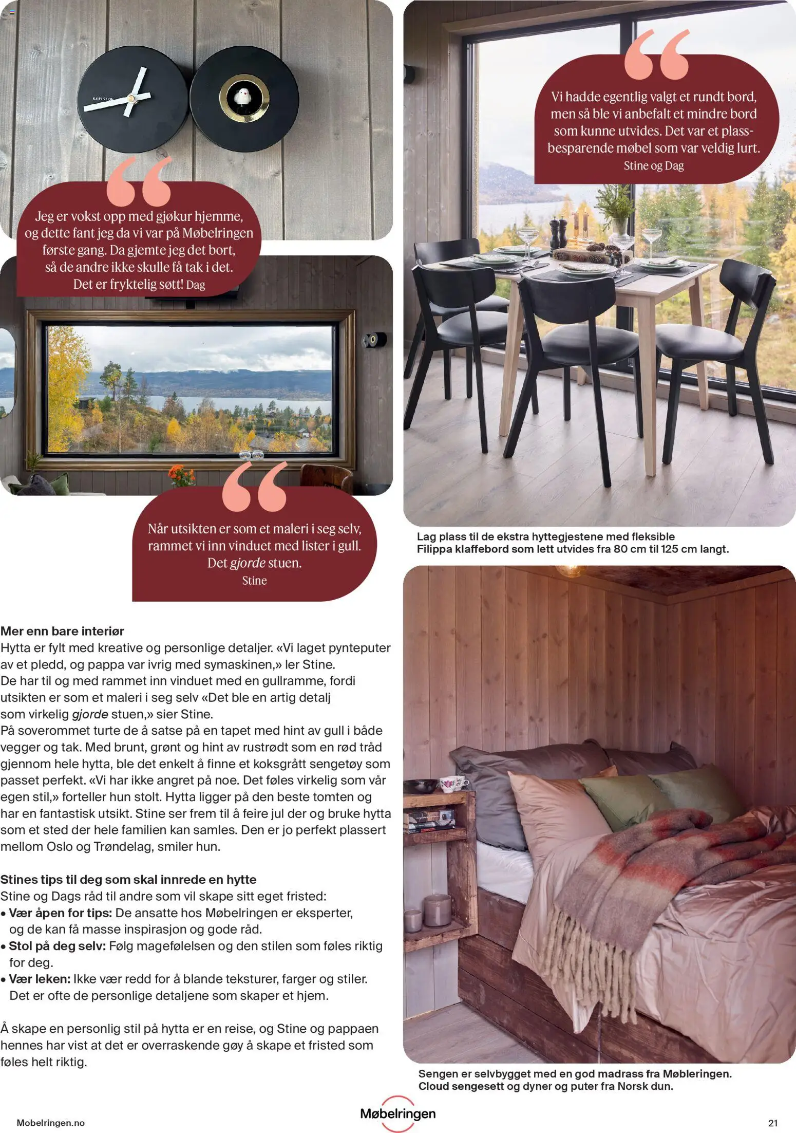 {H1} | Side: 21 | Produkter: Madrass, Bord, Papier de cuisson, Interiør