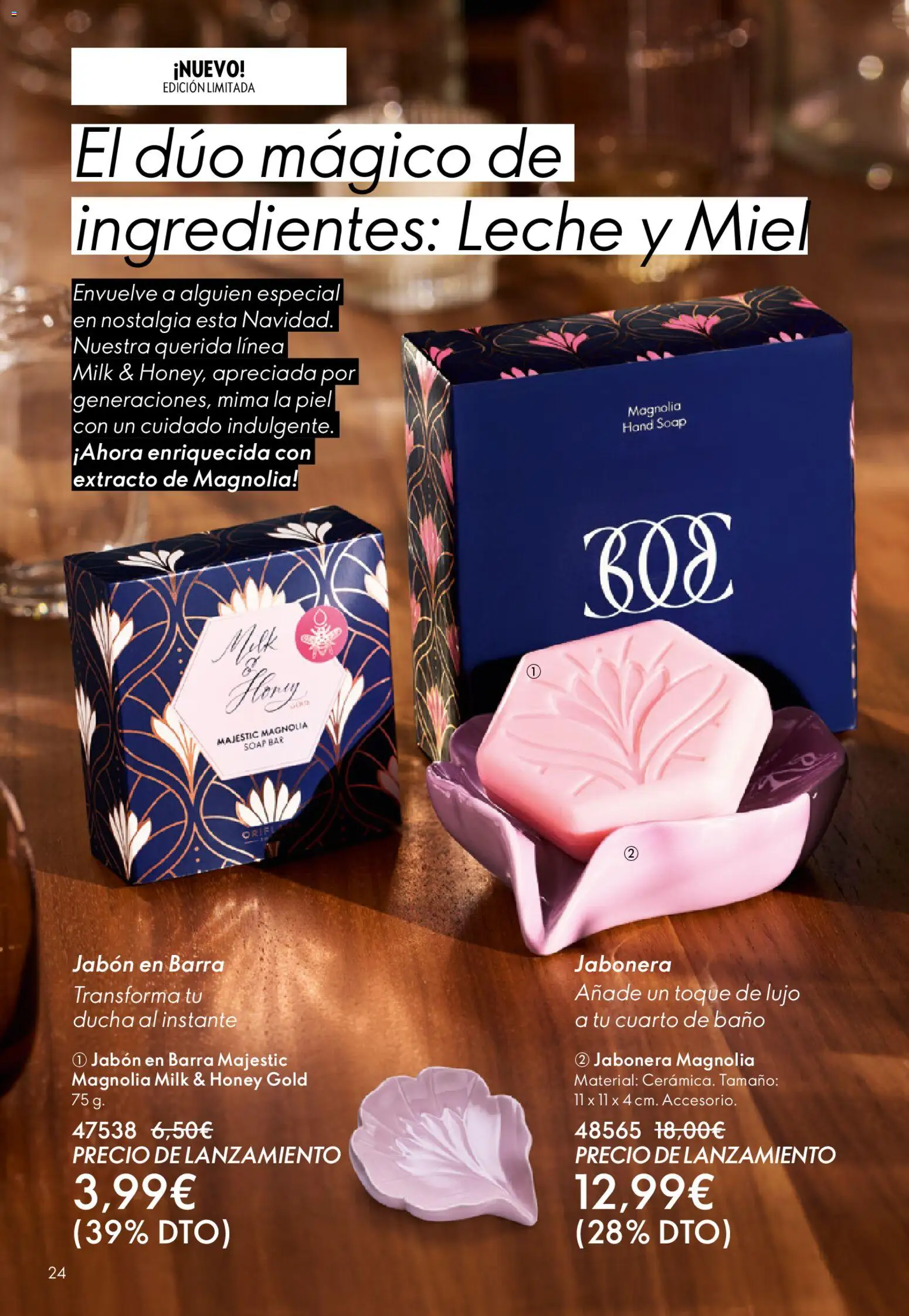 Oriflame - Catálogo Campaña 16 │ válido desde el 19.11.2025 | Página: 24 | Productos: Κρεμάστρα, Leche, Jabón en barra, Ducha