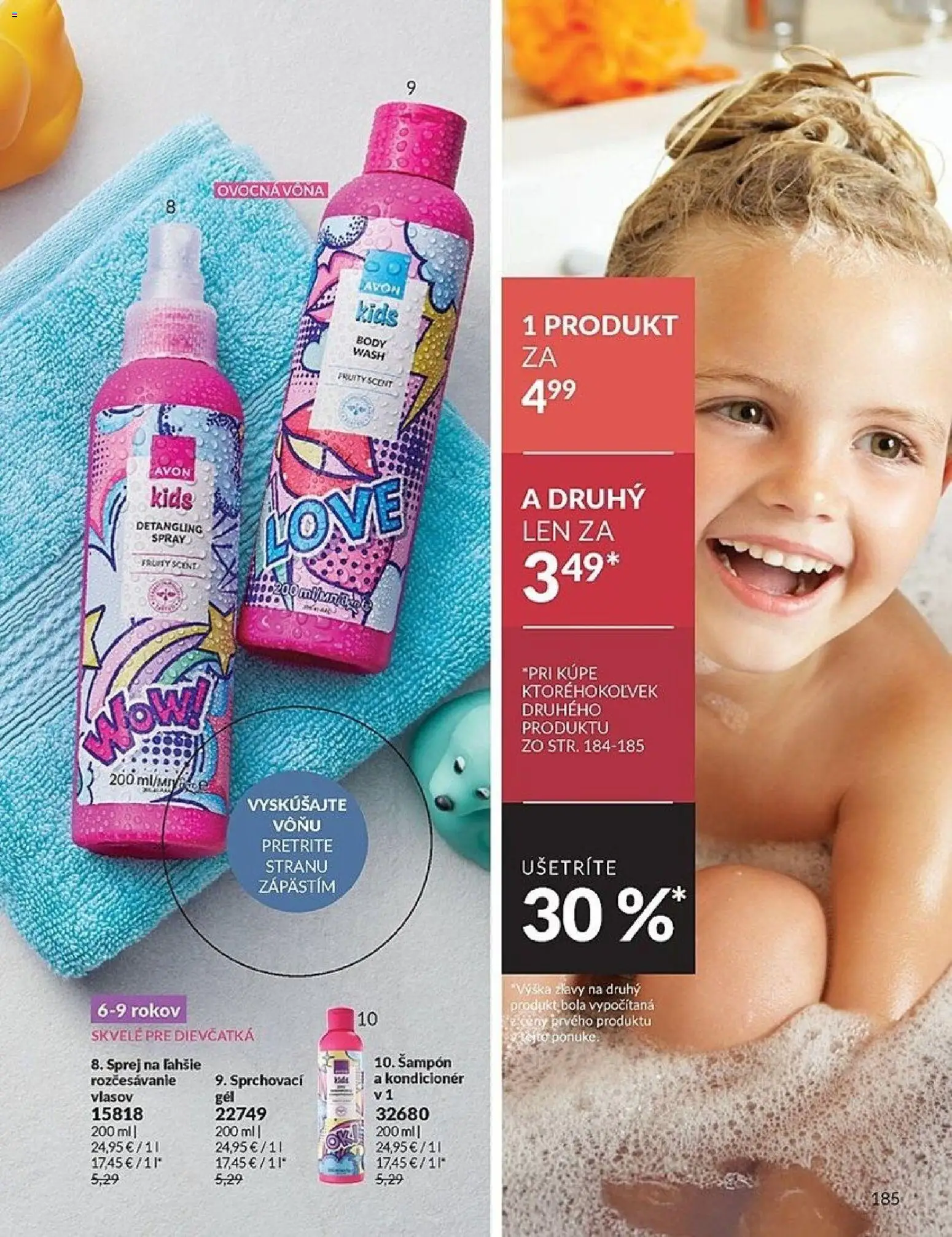 Nové Avon akcie – leták je platný od 01.02.2026 | Strana: 185 | Produkty: Šampón, Kondicionér