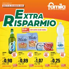 Anteprima del volantino Famila Extra Risparmio catalogo valido a partire dal 11.08.2025
