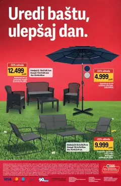Mega Maxi katalog Uredi baštu, ulepšaj dan - pregled Mega Maxi kataloga - važi od 02.04.2026 | Strana: 12 | Proizvode: Sto, Vrata, Dvosed, Suncobran