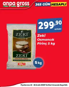 12.12.2025 tarihinden itibaren geçerli olan Anpa Gross kataloğu önizlemesi | Sayfa: 4 | Ürünler: Pirinç