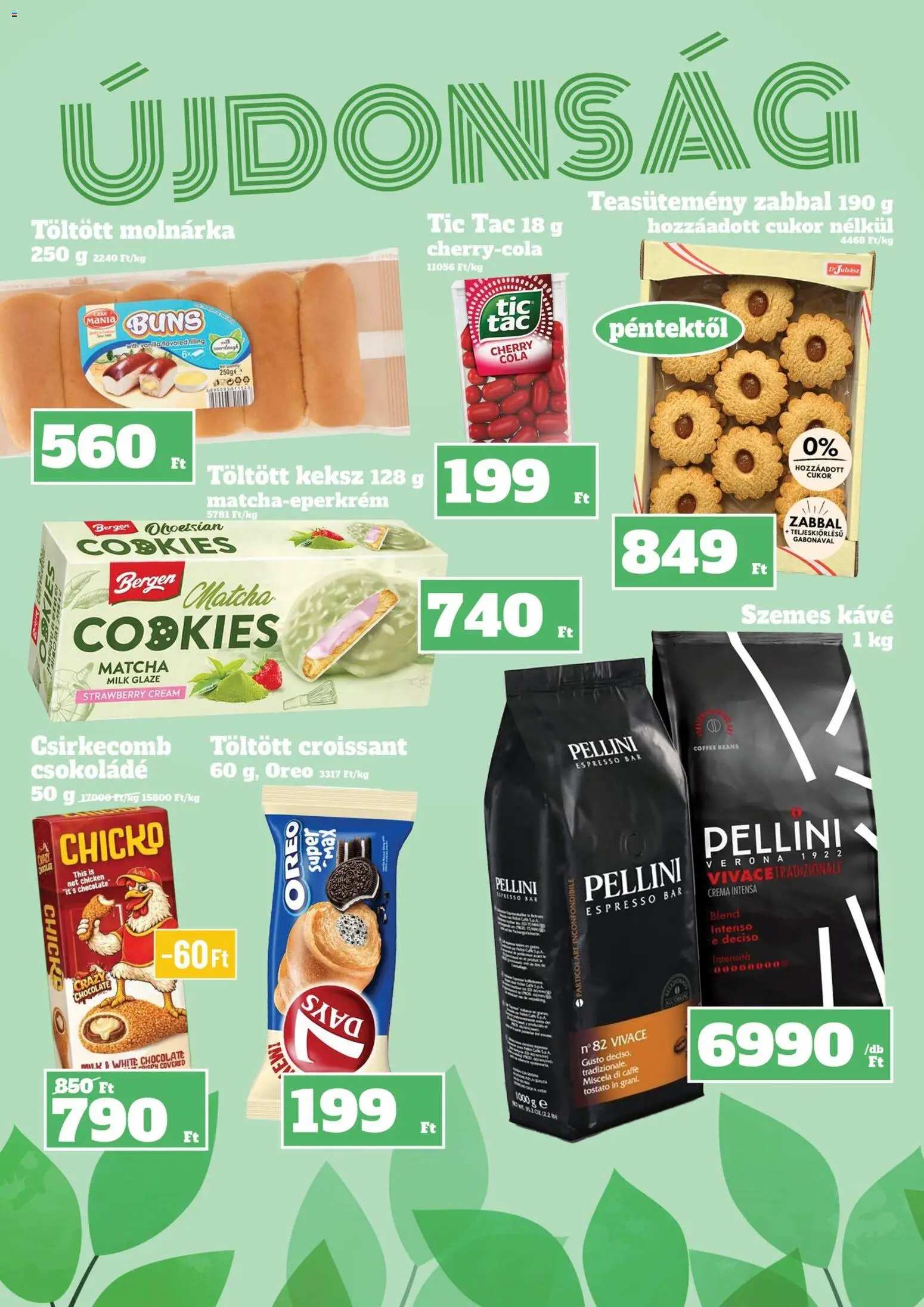 Family Diszkont akciós ujság - amely érvényes a következő dátumtól: 12.03.2026 | Oldal: 6 | Termékek: Croissant, Cola, Kávé, Keksz