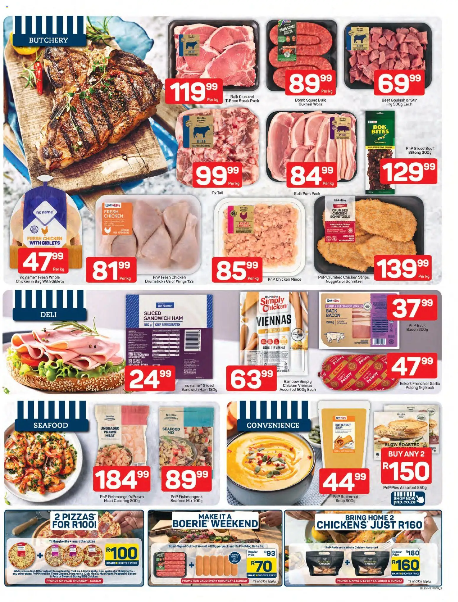 New Pick n Pay catalogue – valid from 13.04.2026 | Page: 3 | Products: Polony, Ham, Pork, Seafood