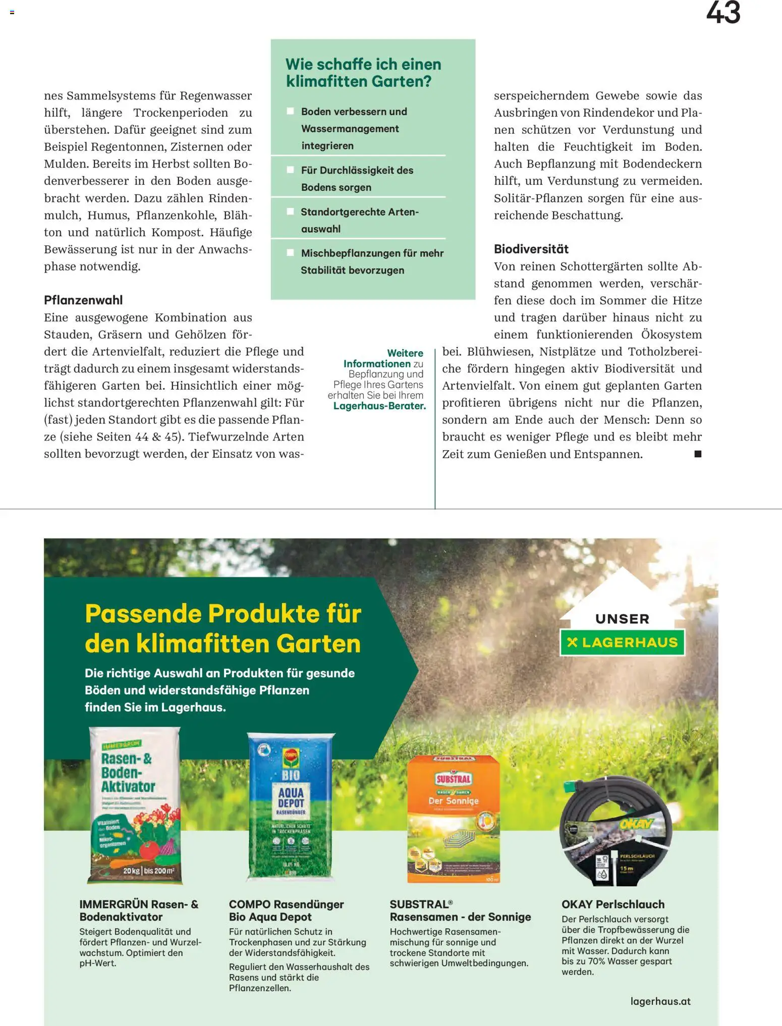Lagerhaus Unser Land April 2025 gültig ab 01.04.2026 | Seite: 43 | Produkte: Wasser