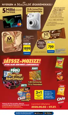 Tesco akciós ujság - amely érvényes a következő dátumtól: 03.07.2025 | Oldal: 19 | Termékek: Chips, Fanta, Játék, TV